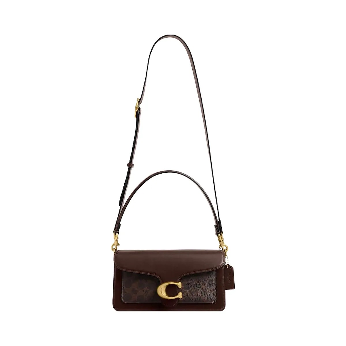 Coach Tabby Shoulder Bag 26 In Signature Canvas Signature Canvas-Brass-Maple - HypeFly India View 2