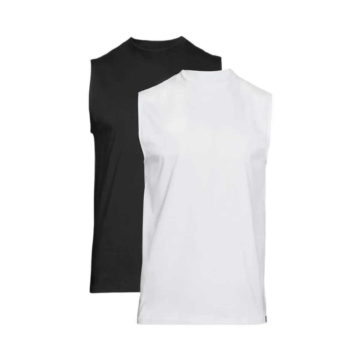 Gymshark Everyday Tank 2 Pack - White/Black - HypeFly India View 1