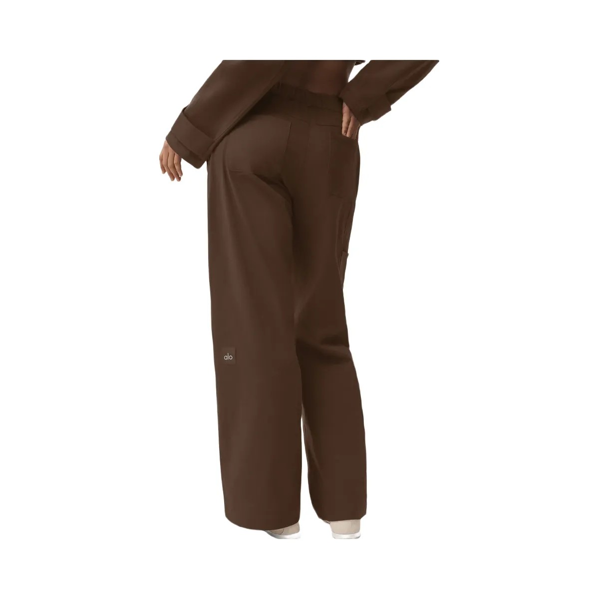Alo Women's High Road Straight Leg Pant - Espresso - HypeFly India View 3
