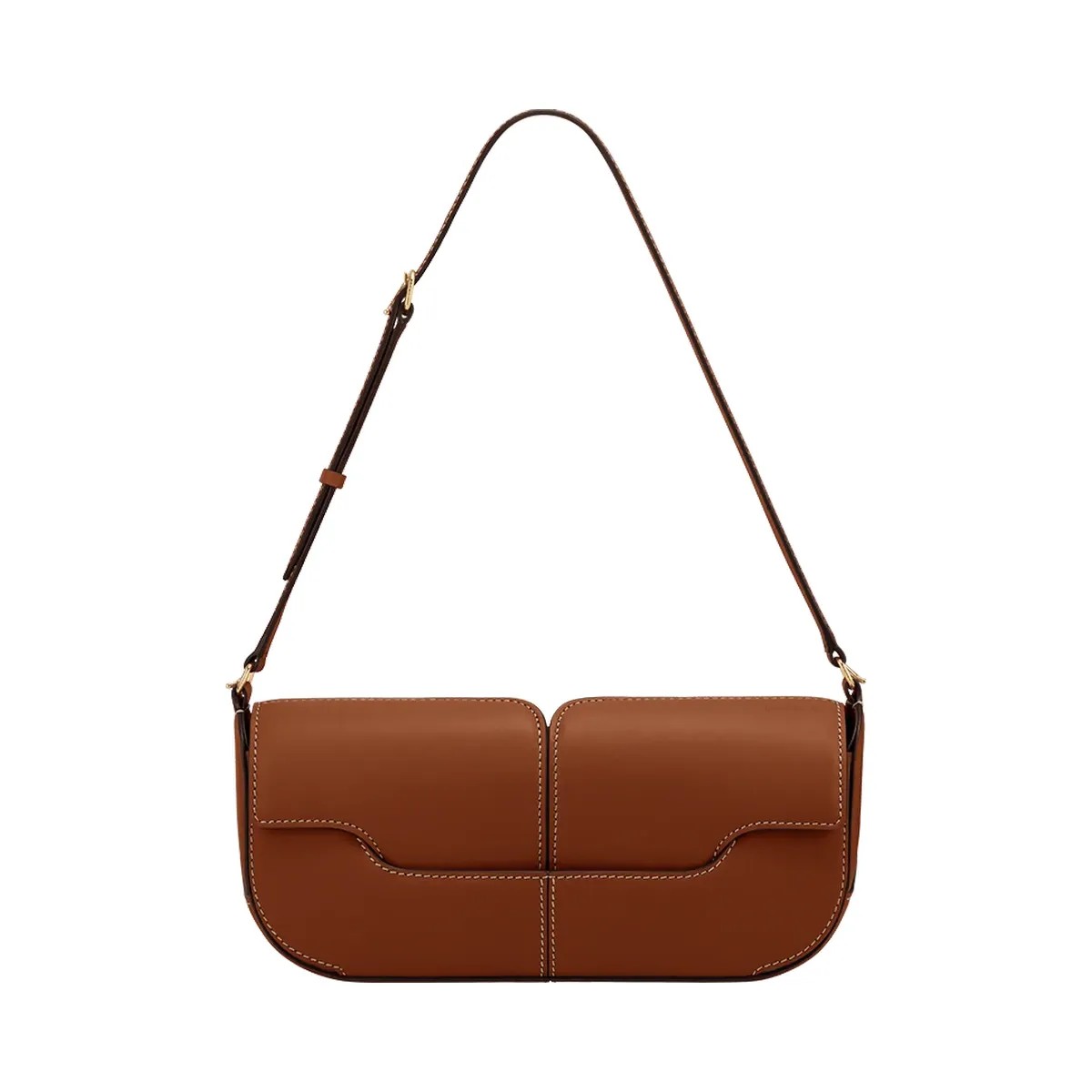 Polene Osmo Smooth Cognac - HypeFly India View 1