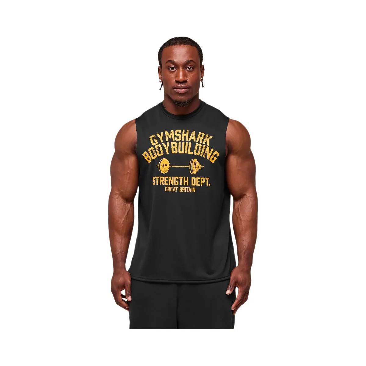 Gymshark Olympic Bar Tank - Black - HypeFly India View 2