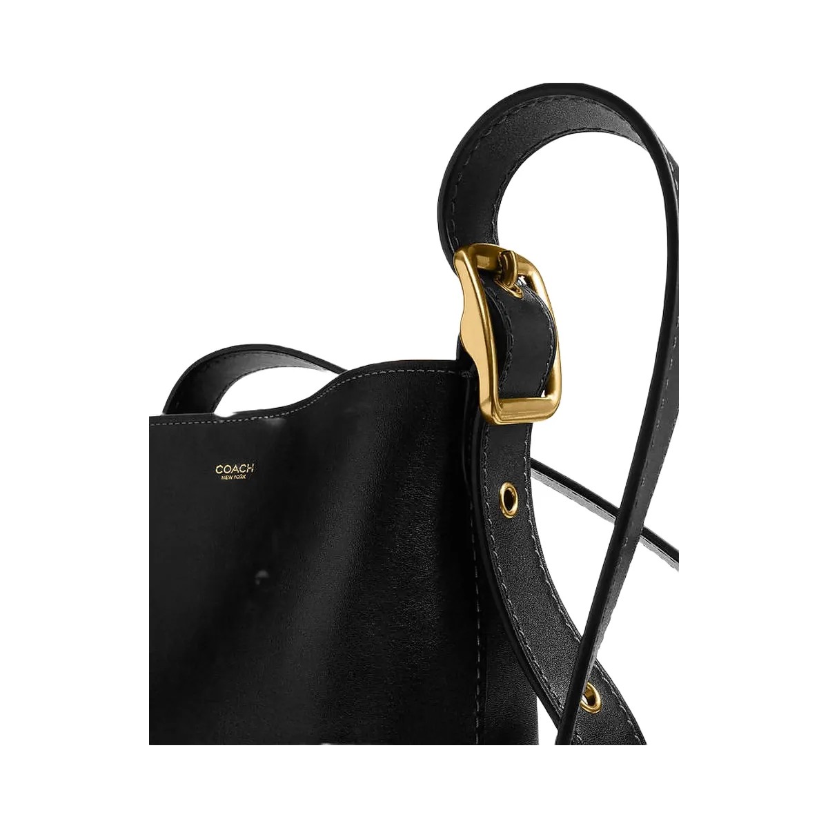 Coach Bleecker Bucket Bag 21 Brass-Black - HypeFly India View 4