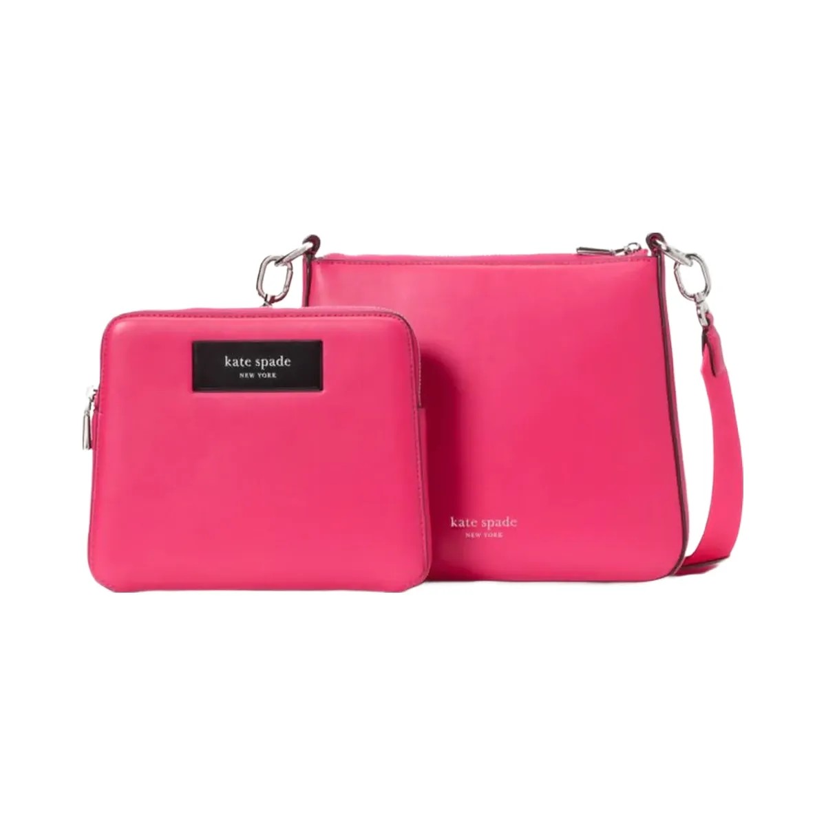 Kate Spade Label 3 in 1 Crossbody Rosehip - HypeFly India View 1