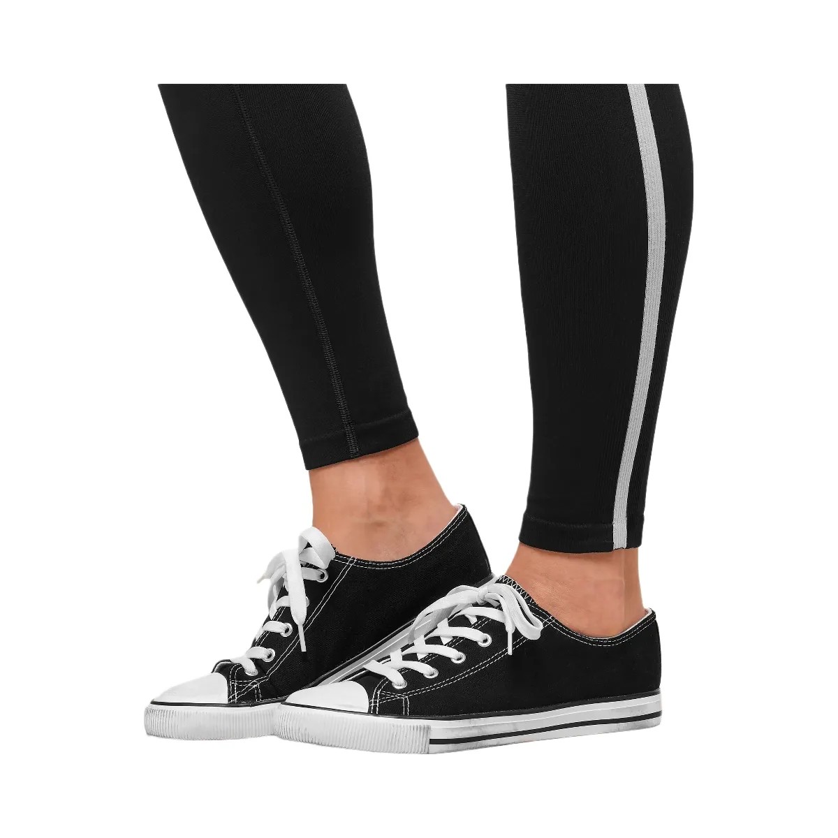 Gymshark Lift Campus Seamless Leggings - Black - HypeFly India View 6