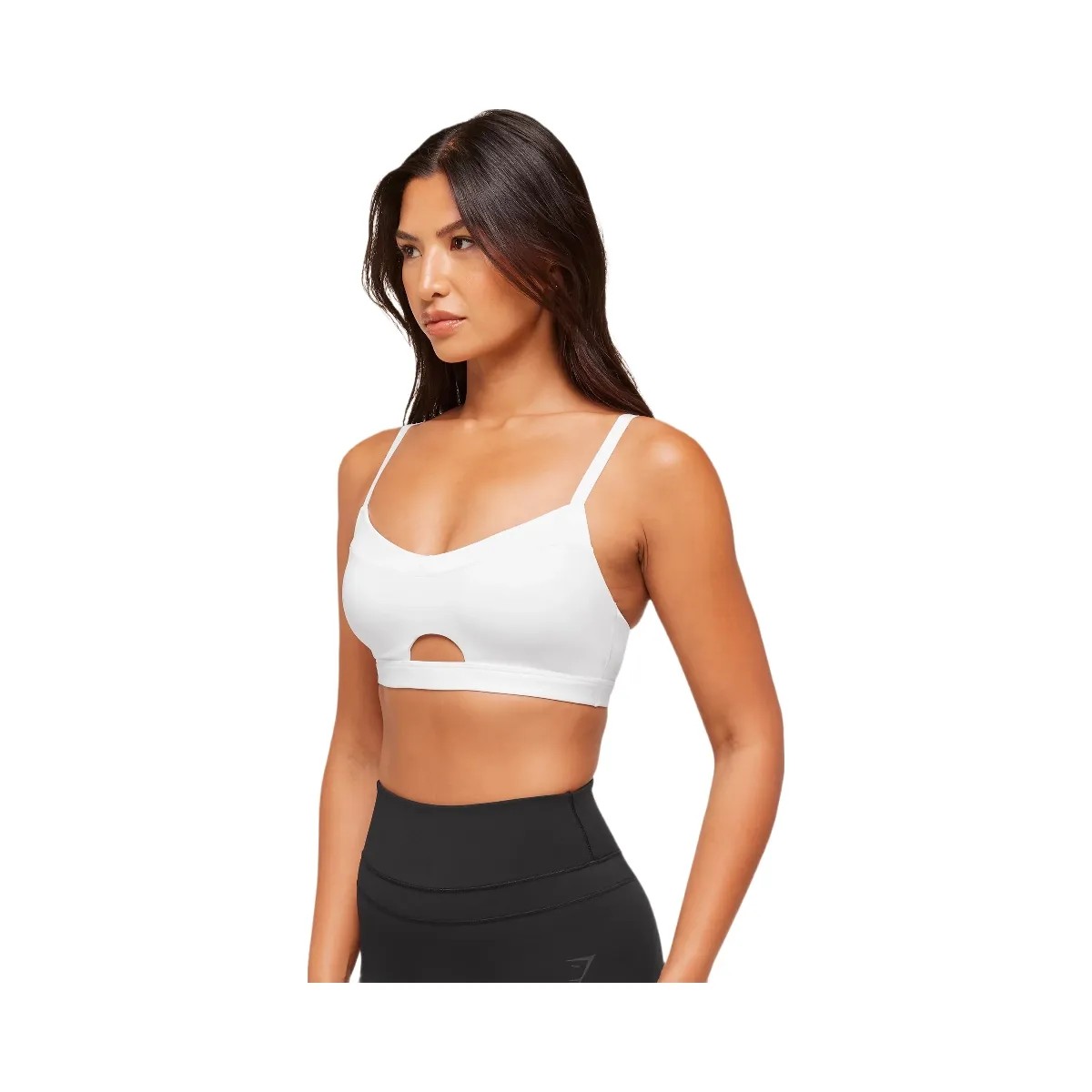 Gymshark Balcony Peekaboo Sports Bra - White - HypeFly India View 4