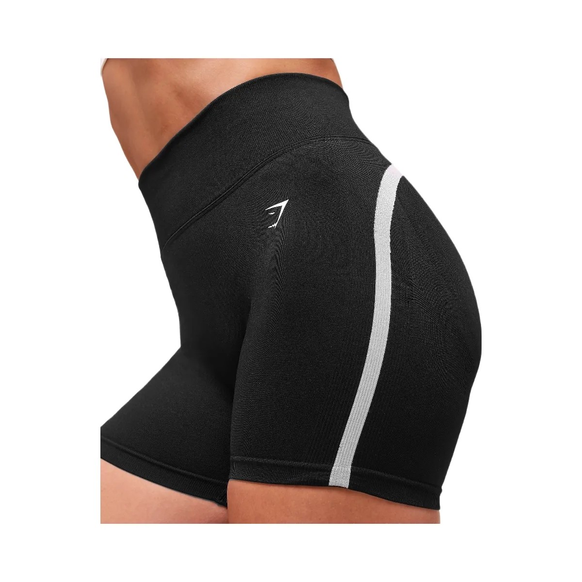 Gymshark Lift Campus Seamless Short - Black - HypeFly India View 4