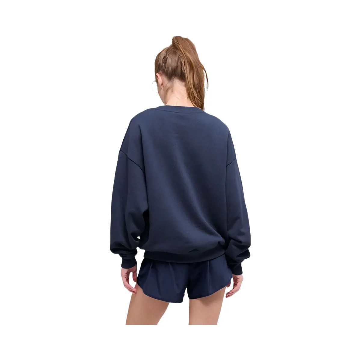 Alo Women's Accolade Crew Neck Pullover - Navy - HypeFly India View 3