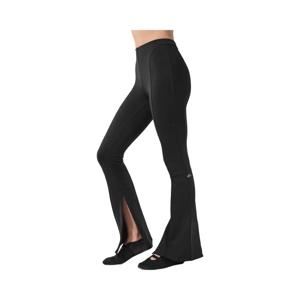 Alo Women's High-Waist Zip It Flare Legging - Black - HypeFly India View 1