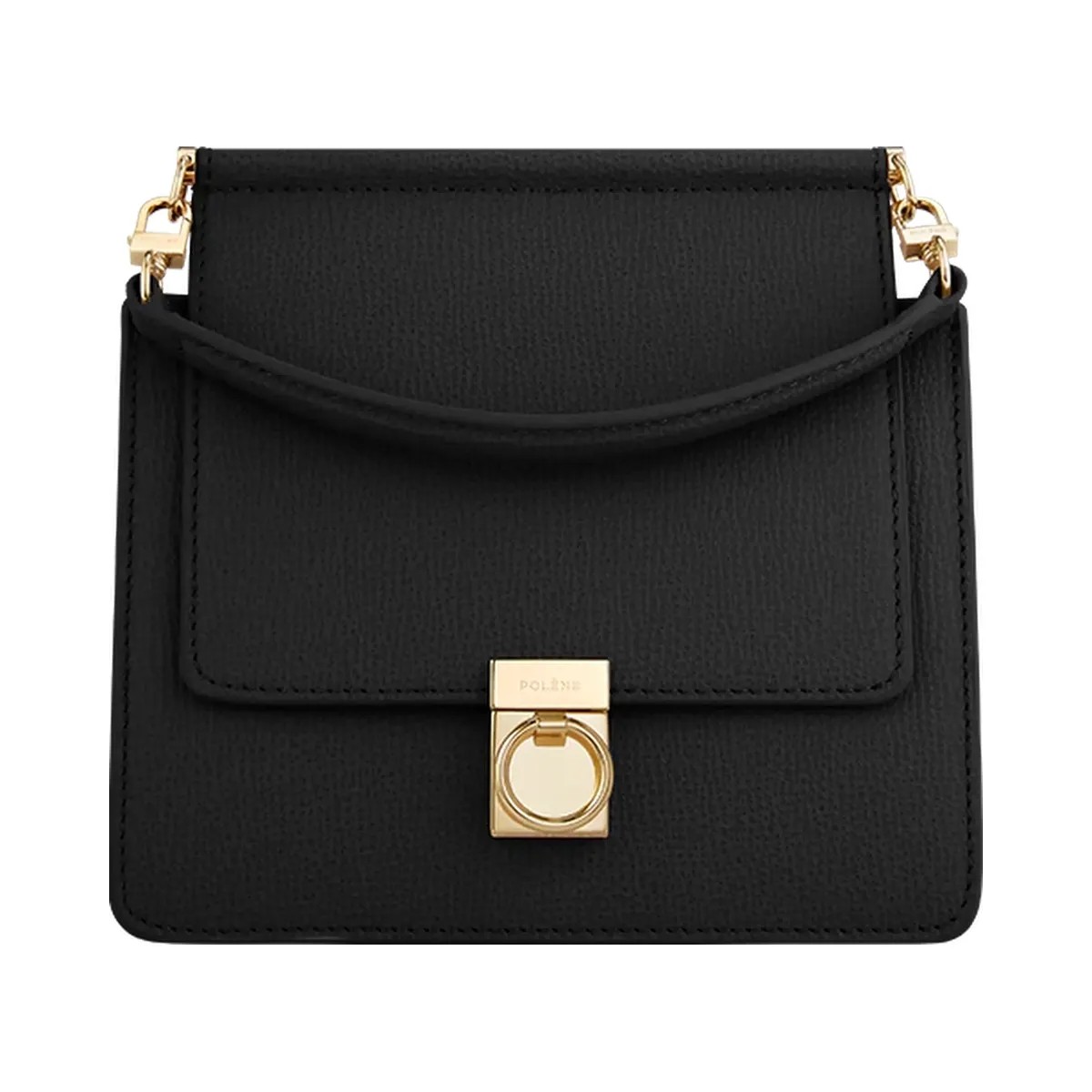Polene Numero Sept Mini Textured Black - HypeFly India View 1