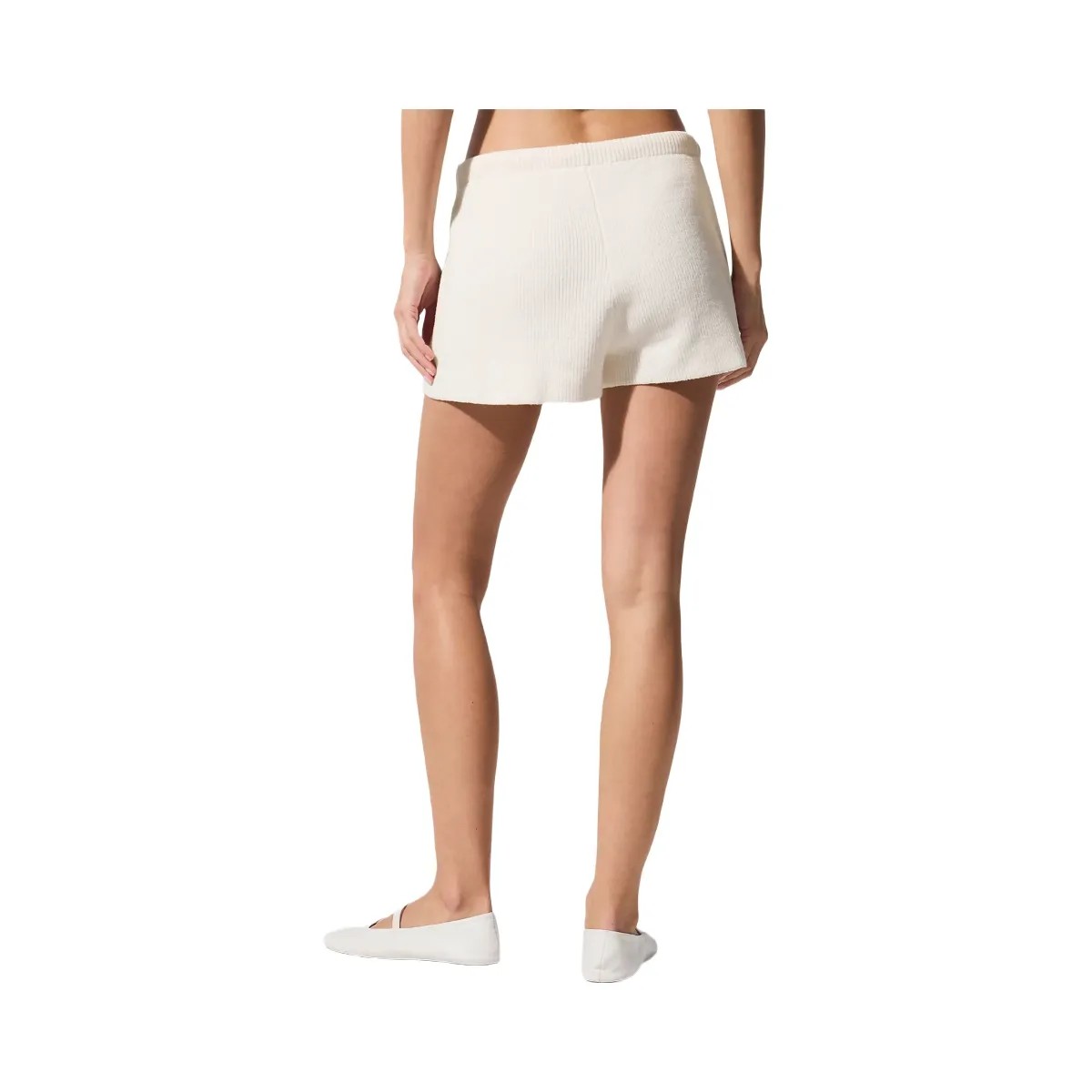 Alo Women's Supernatural Sweater Short - Ivory - HypeFly India View 3