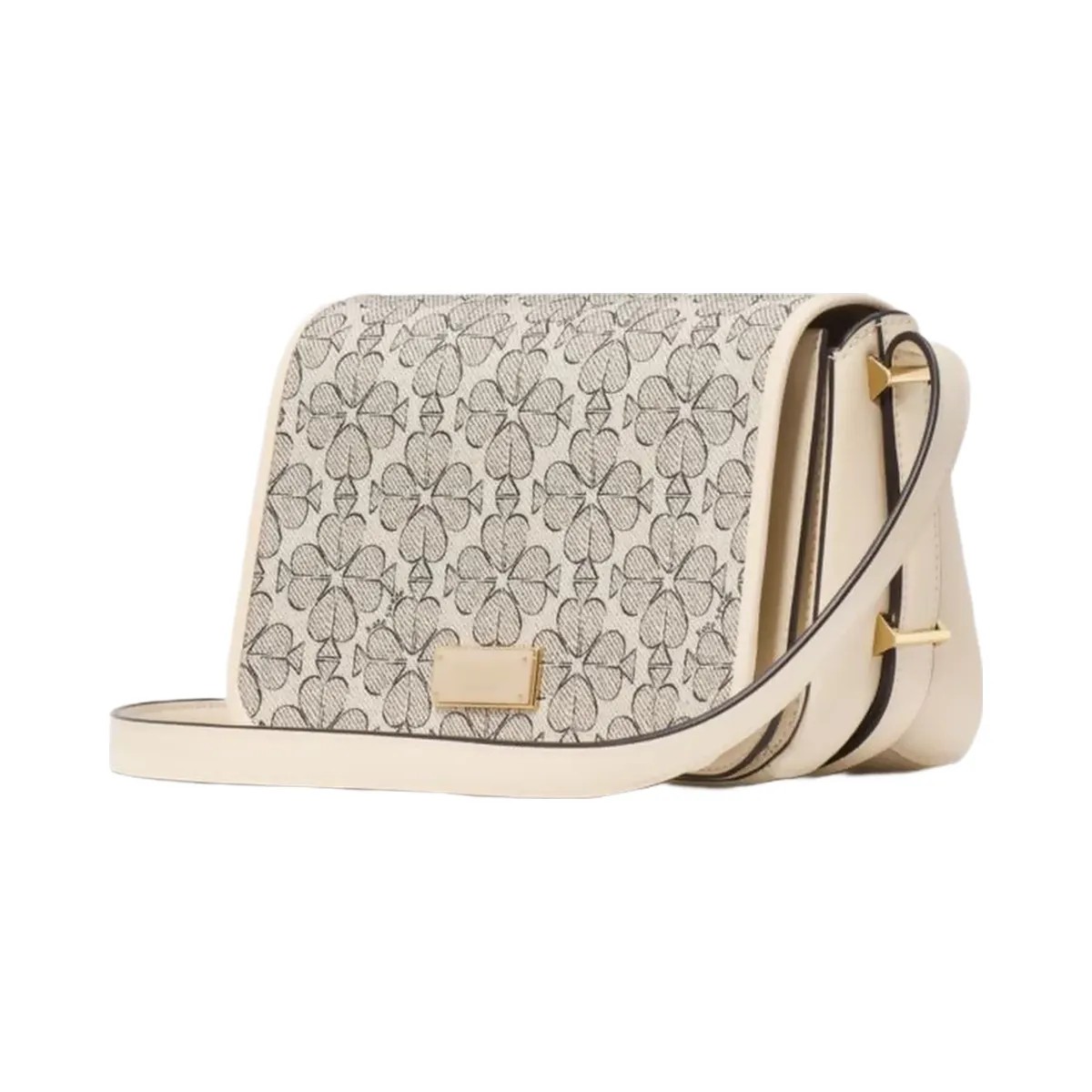 Kate Spade Liv Spade Flower Crossbody Bag Neutral Multi - HypeFly India View 3