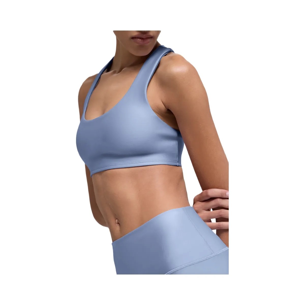 Alo Women's Airlift Advantage Racerback Bra - Winter Frost - HypeFly India View 3