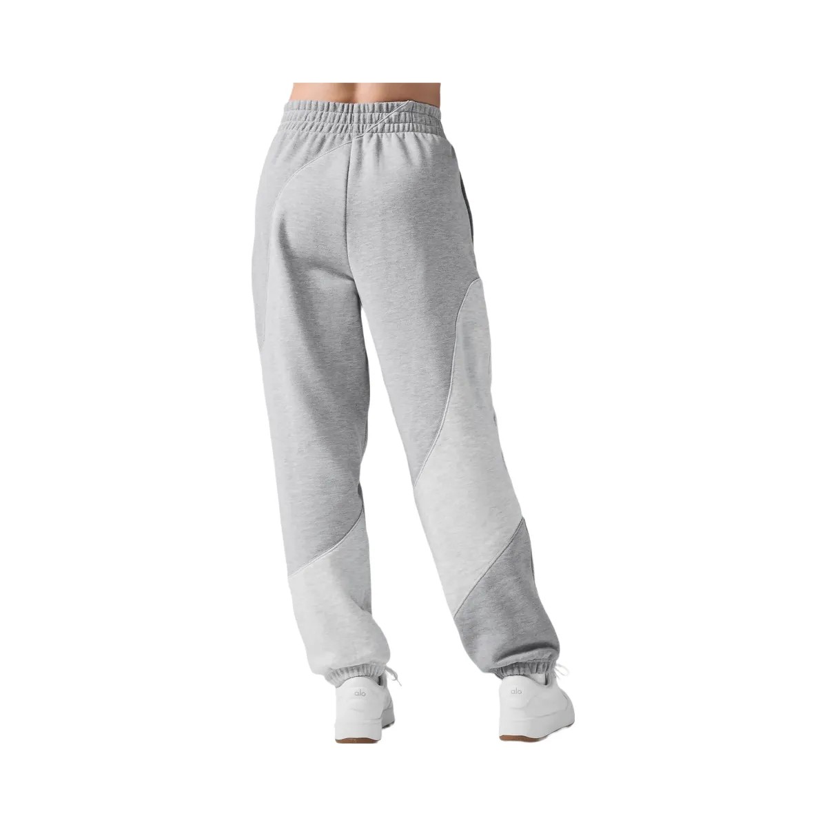 Alo Make Waves Sweatpant - Athletic Heather Grey Tonal - HypeFly India View 2