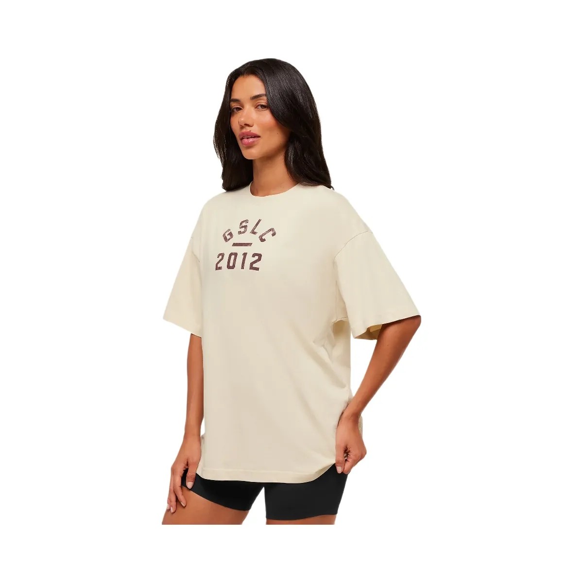 Gymshark Lifting Club 2012 Graphic Short Sleeve T-Shirt - Stone Beige/Wash - HypeFly India View 4