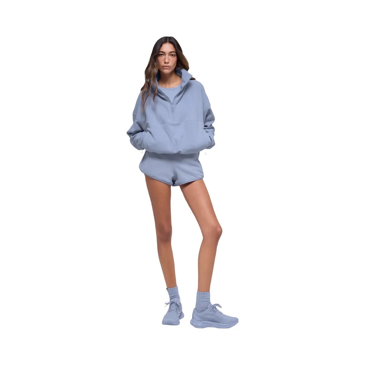 Alo Women's Polar Fleece Retreat Cover Up - Winter Frost - HypeFly India View 6