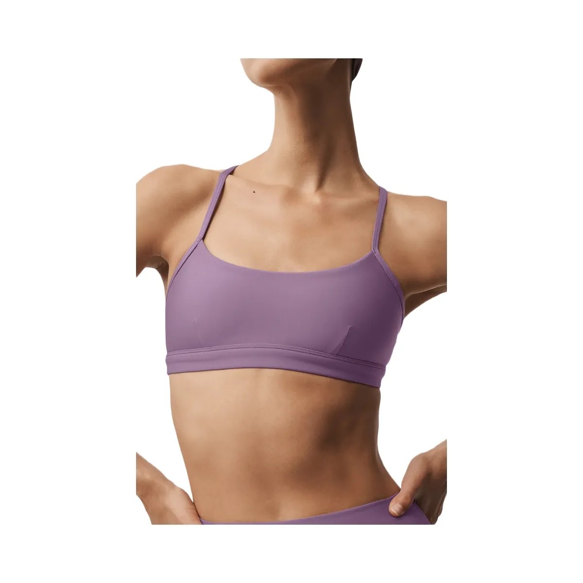 Alo Women's Airlift Intrigue Bra - Plum Kiss - HypeFly India View 4