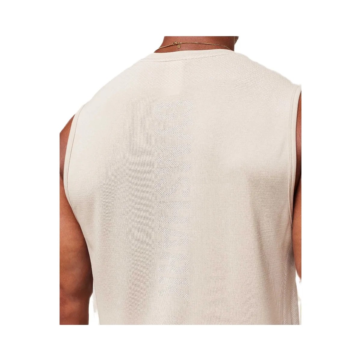 Gymshark Lightweight Seamless Tank - Pebble Grey/White - HypeFly India View 5