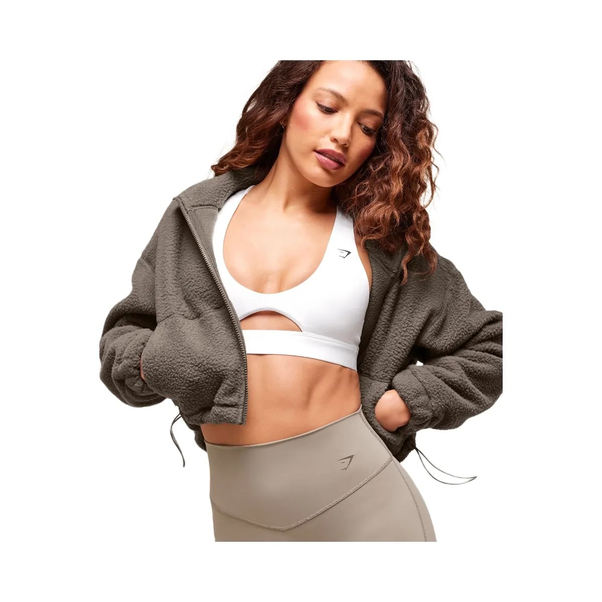 Gymshark Peek A Boo Sports Bra - White - HypeFly India View 5