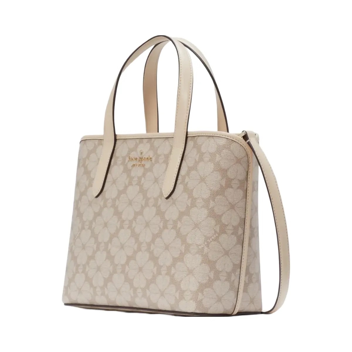 Kate Spade Flower Small Tote Dark Beige Multi - HypeFly India View 3