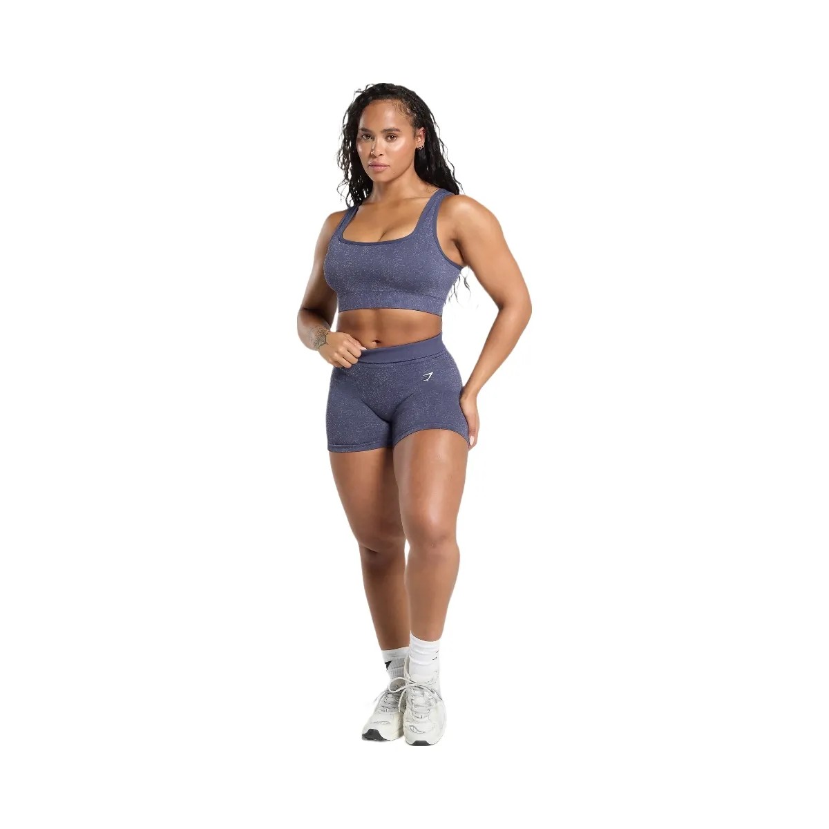 Gymshark Adapt Fleck Sports Bra - Weighted Purple/Metal Purple - HypeFly India View 4