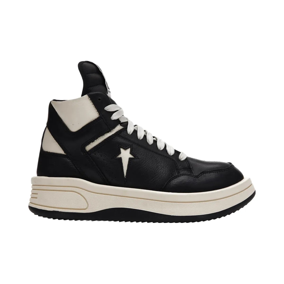 Converse Turbowpn Mid Rick Owens Drkshdw Black Cloud Cream - HypeFly India View 1