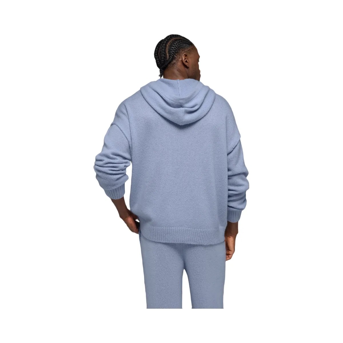 Alo Men's Wool Cashmere New Class Hoodie - Winter Frost - HypeFly India View 4