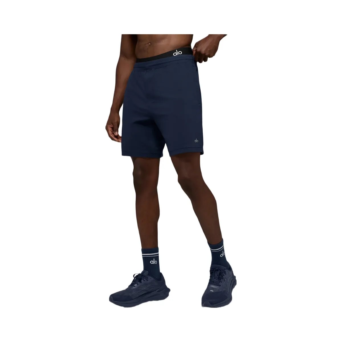 Alo Men's 7" Conquer React Performance Short - Navy - HypeFly India View 1
