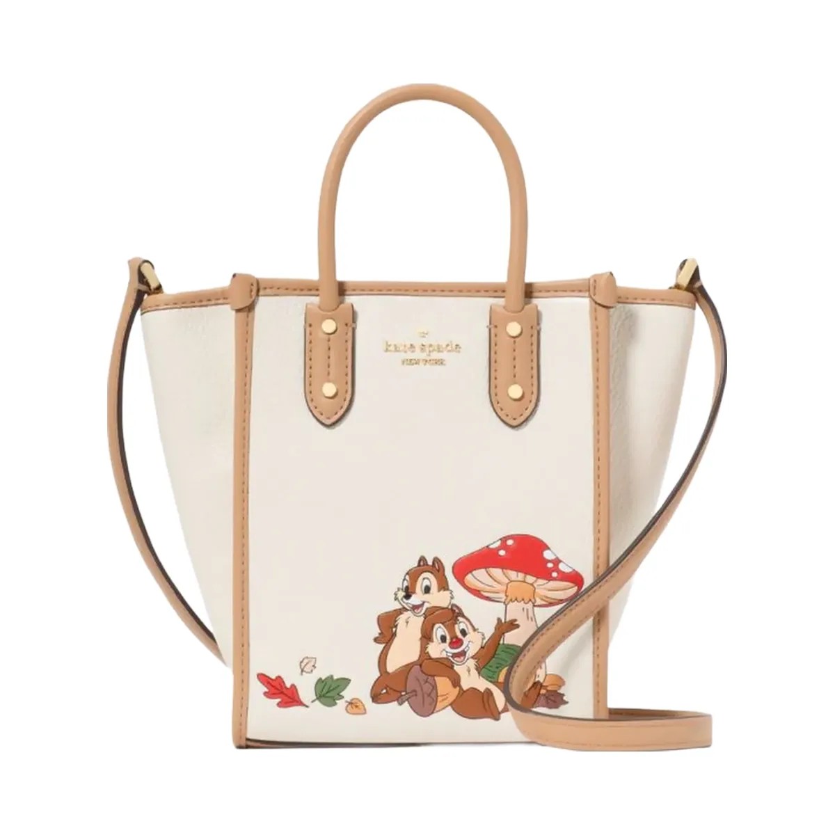 Kate Spade Ella Disney X KSNY Chip N Dale Mini Tote Meringue Multi - HypeFly India View 1