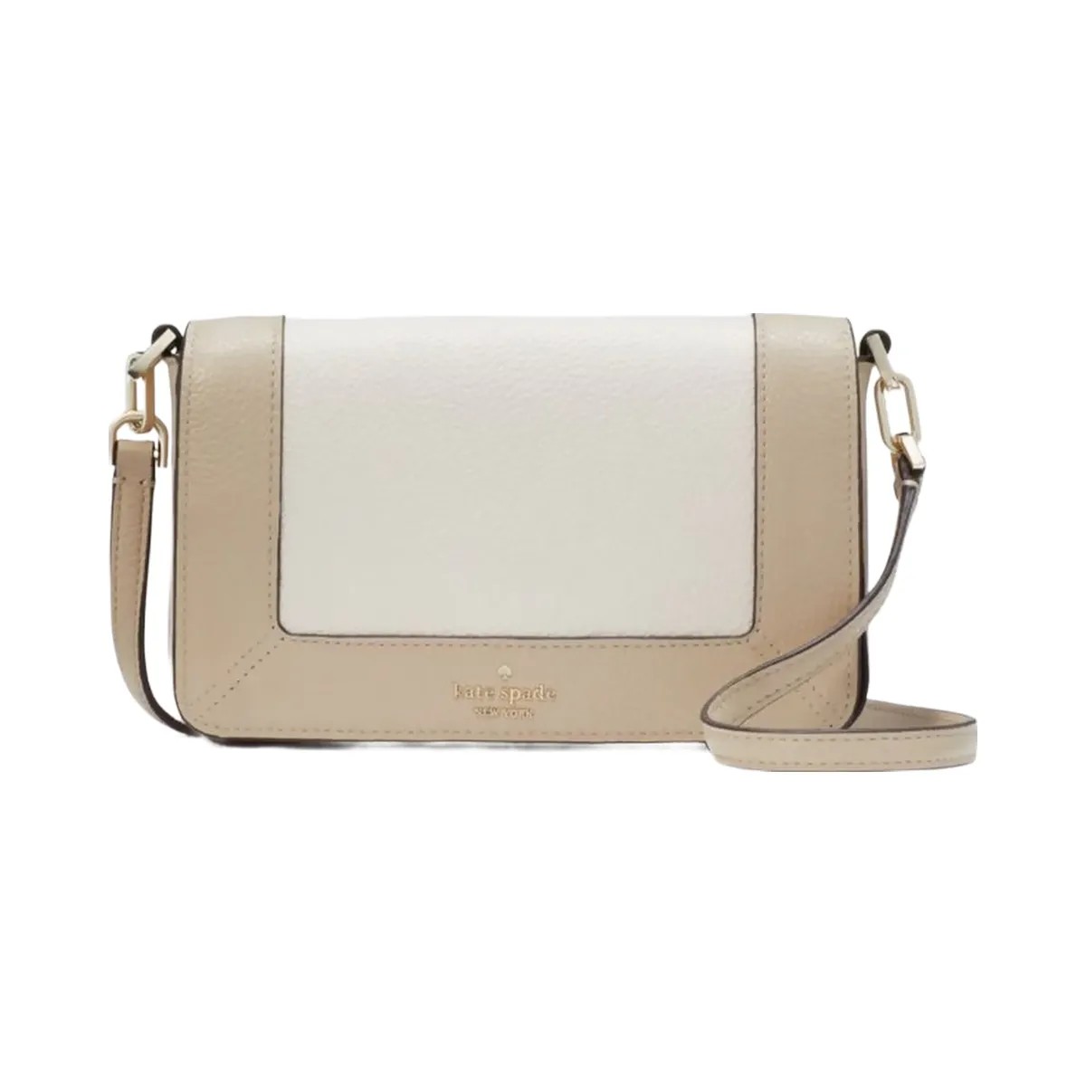 Kate Spade Lena Colorblock Mini Flap Crossbody Light Sand Multi - HypeFly India View 1