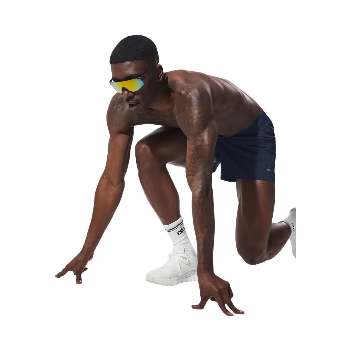 Alo Men's 5" Adapt Running Short - Navy - HypeFly India View 5