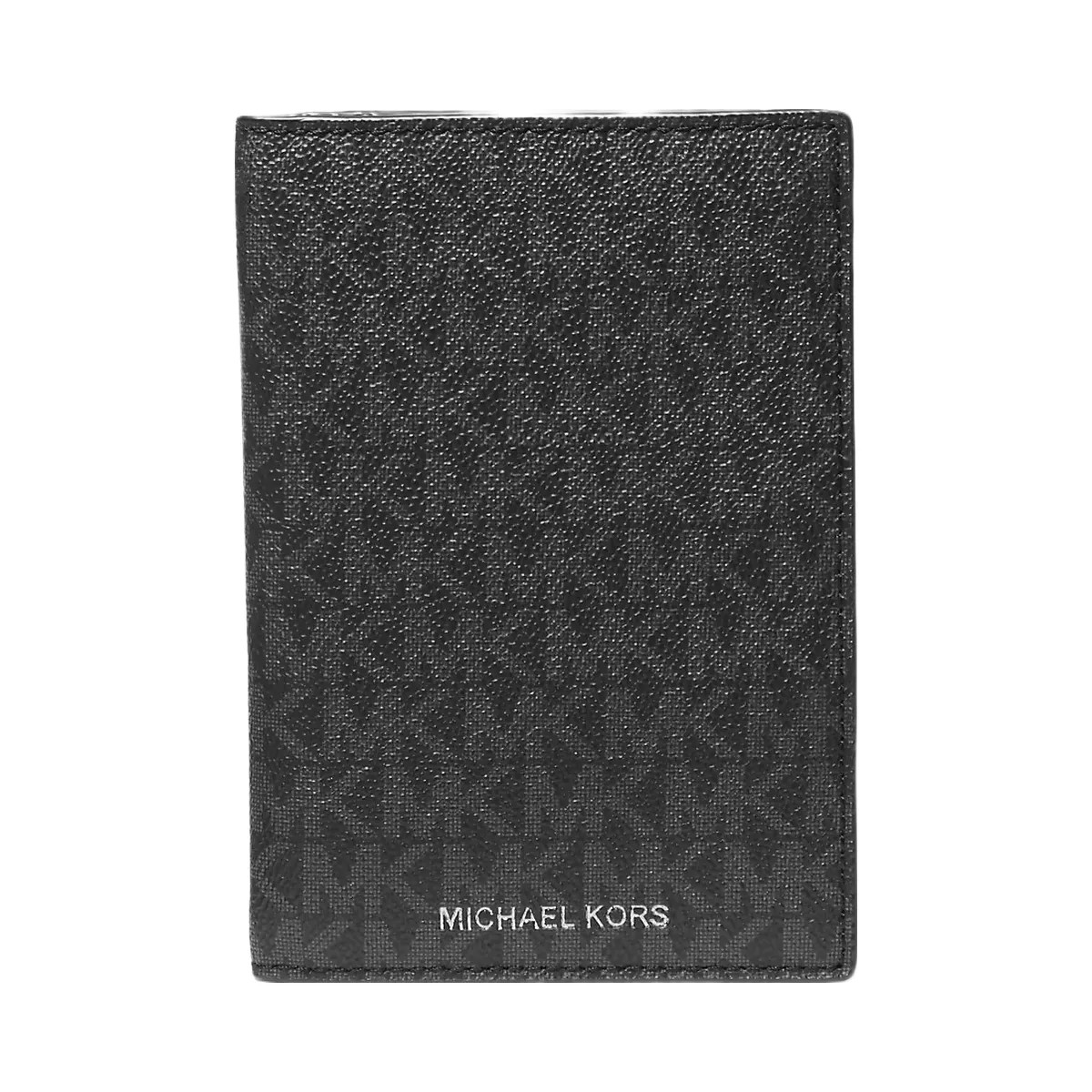 Michael Kors Logo Passport Wallet Black - HypeFly India View 1