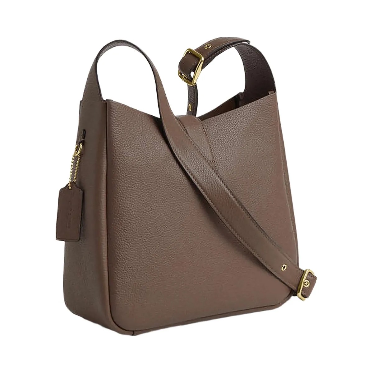 Coach Hadley Convertible Crossbody Bag Pebbled Leather-Gold-Dark Stone - HypeFly India View 3