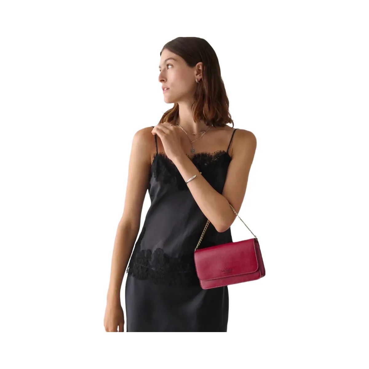 Kate Spade Madison Willow Mini Flap Crossbody Red Jam - HypeFly India View 5