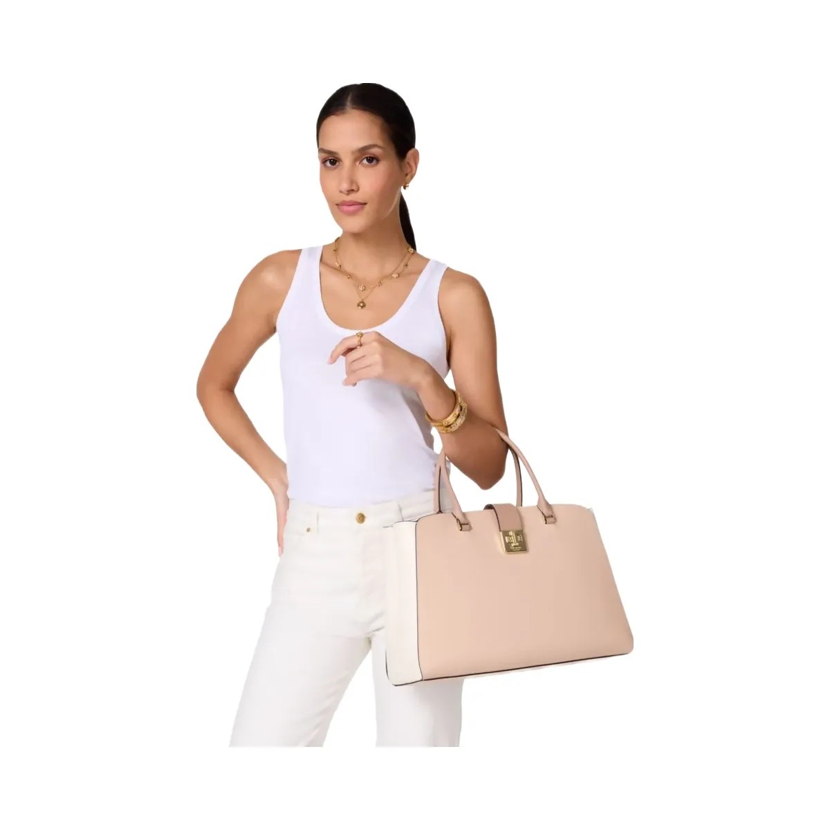 Kate Spade Phoebe Commuter Tote Toasted Hazelnut Mul - HypeFly India View 6