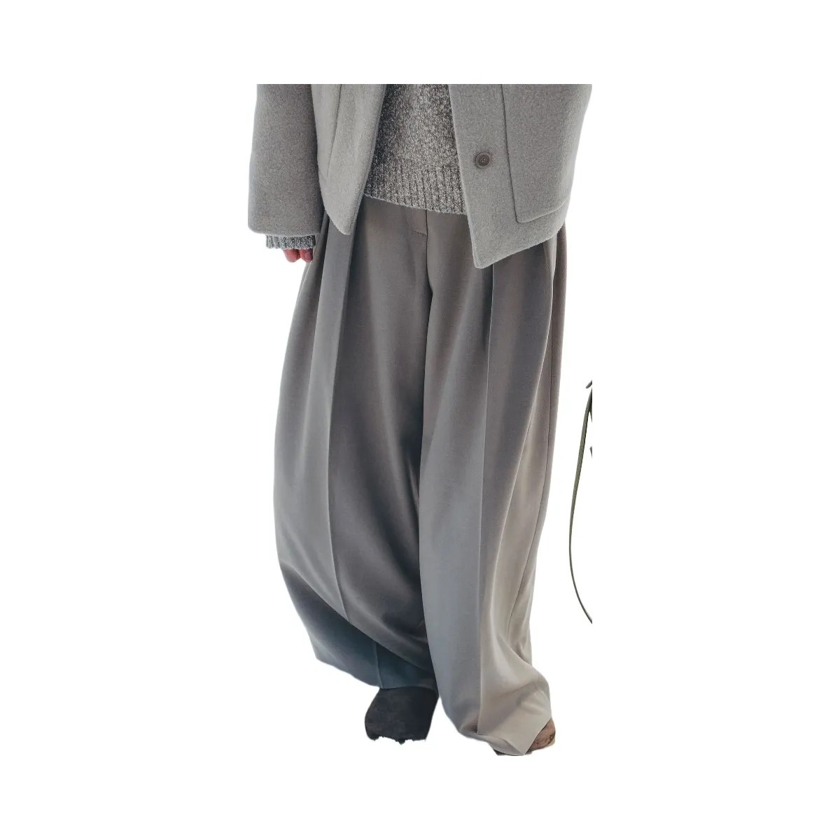 Polene Numero Neuf Mini Textured Smoky Green - HypeFly India View 3