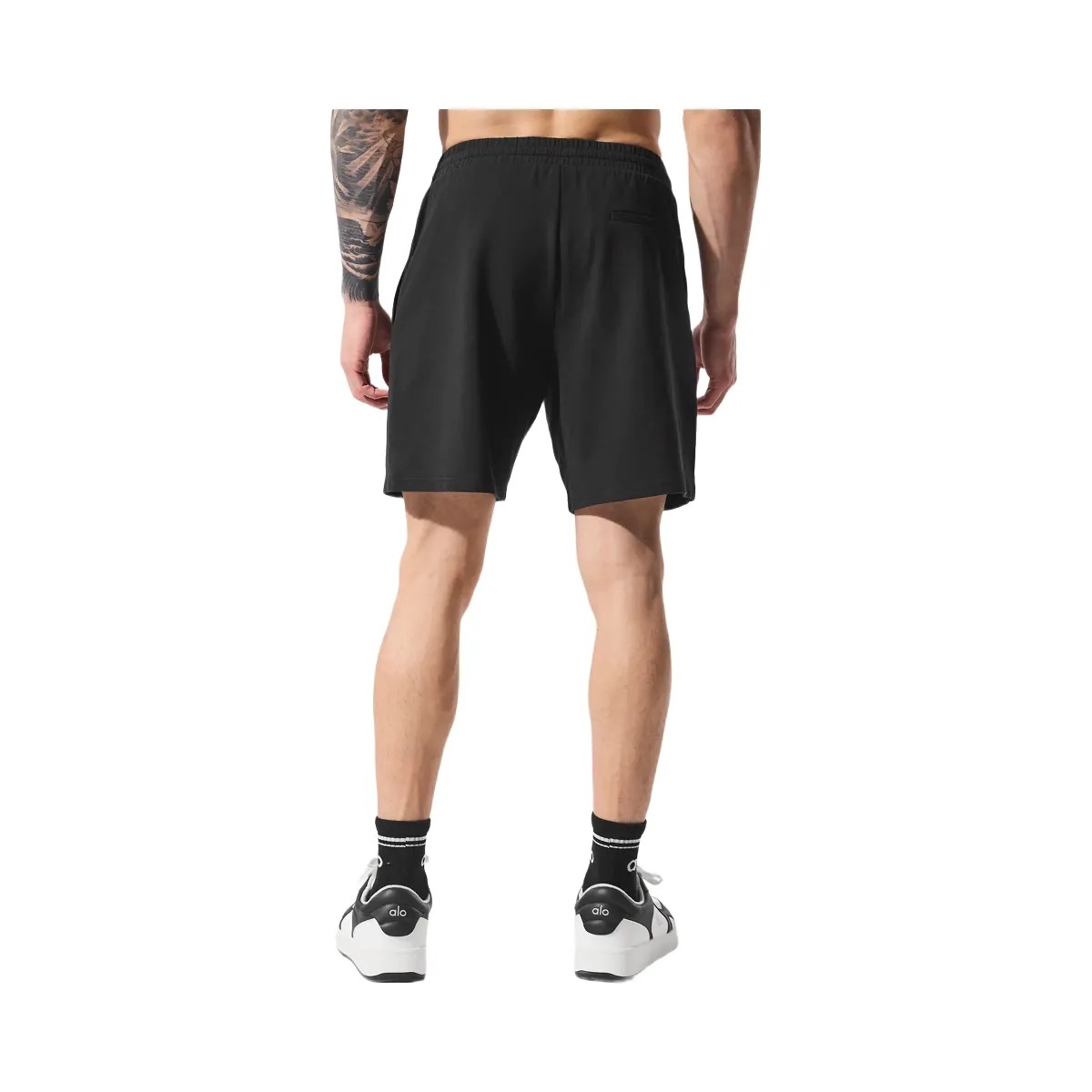 Alo Men's 7" Double Take Short - Black - HypeFly India View 4