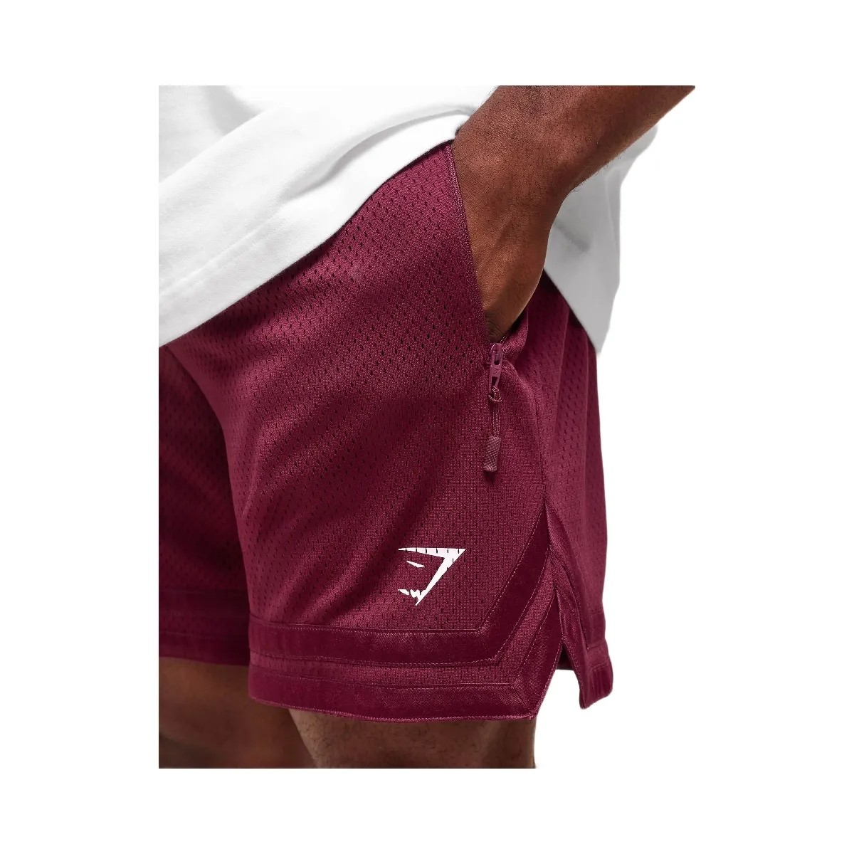 Gymshark Campus Mesh Shorts - Strong Pink - HypeFly India View 5