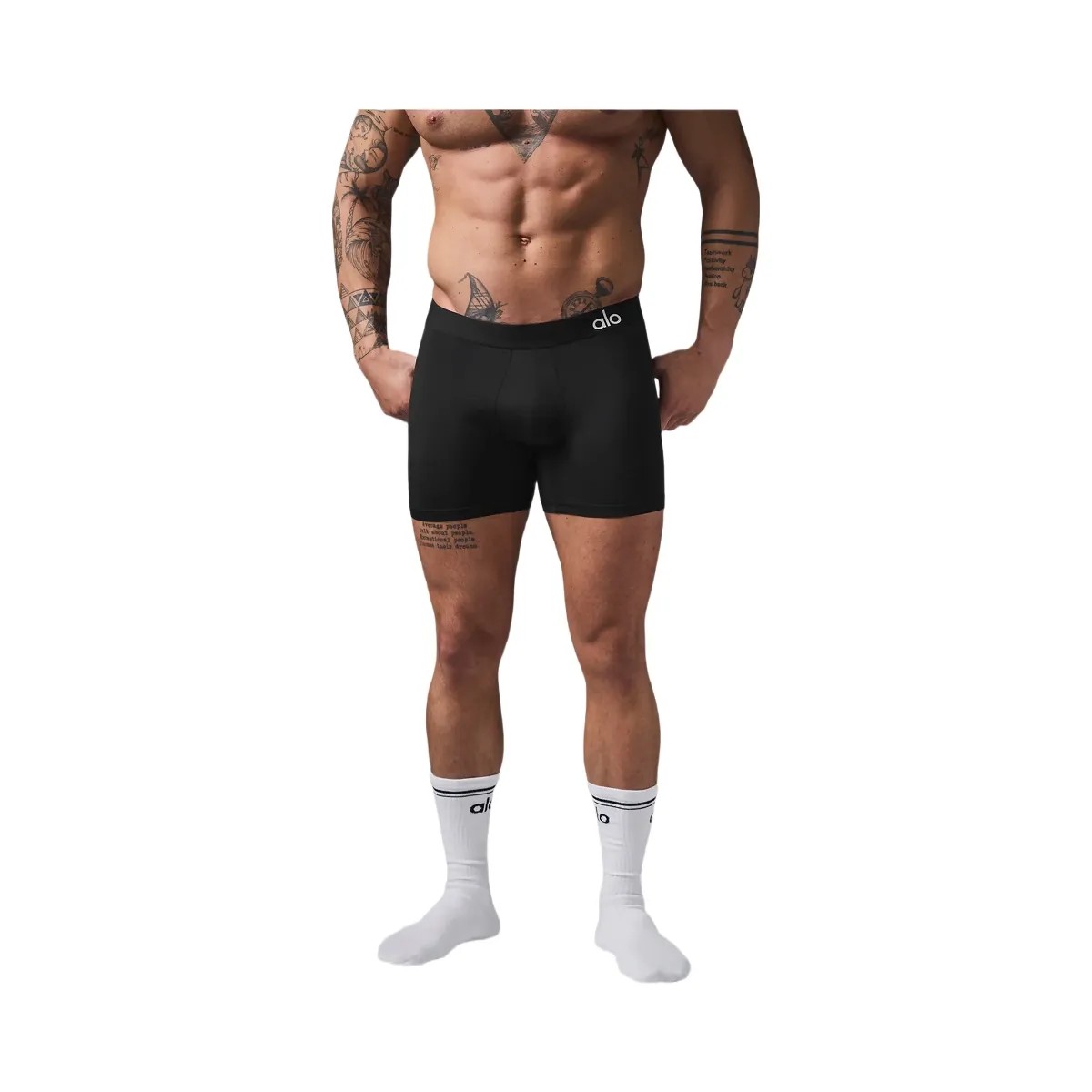 Alo Men's Hero Performance Boxer - Black - HypeFly India View 3