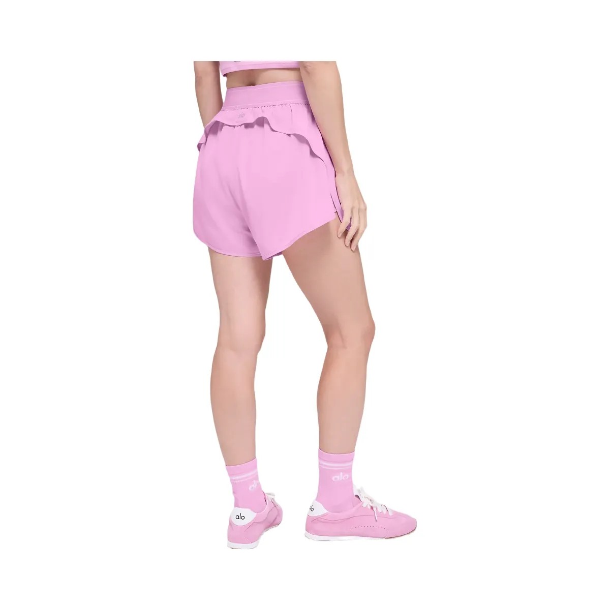 Alo Women's Match Point Short - Candy Heart Pink - HypeFly India View 4
