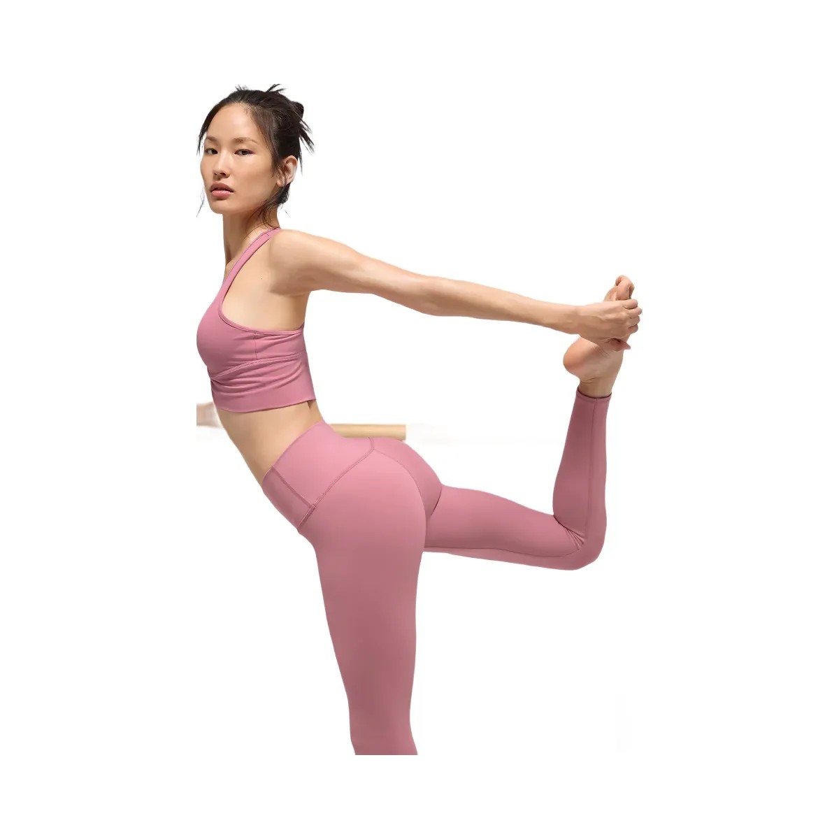 Alo Women's 7/8 High-Waist Airbrush Legging - Pink Wild Rose - HypeFly India View 3