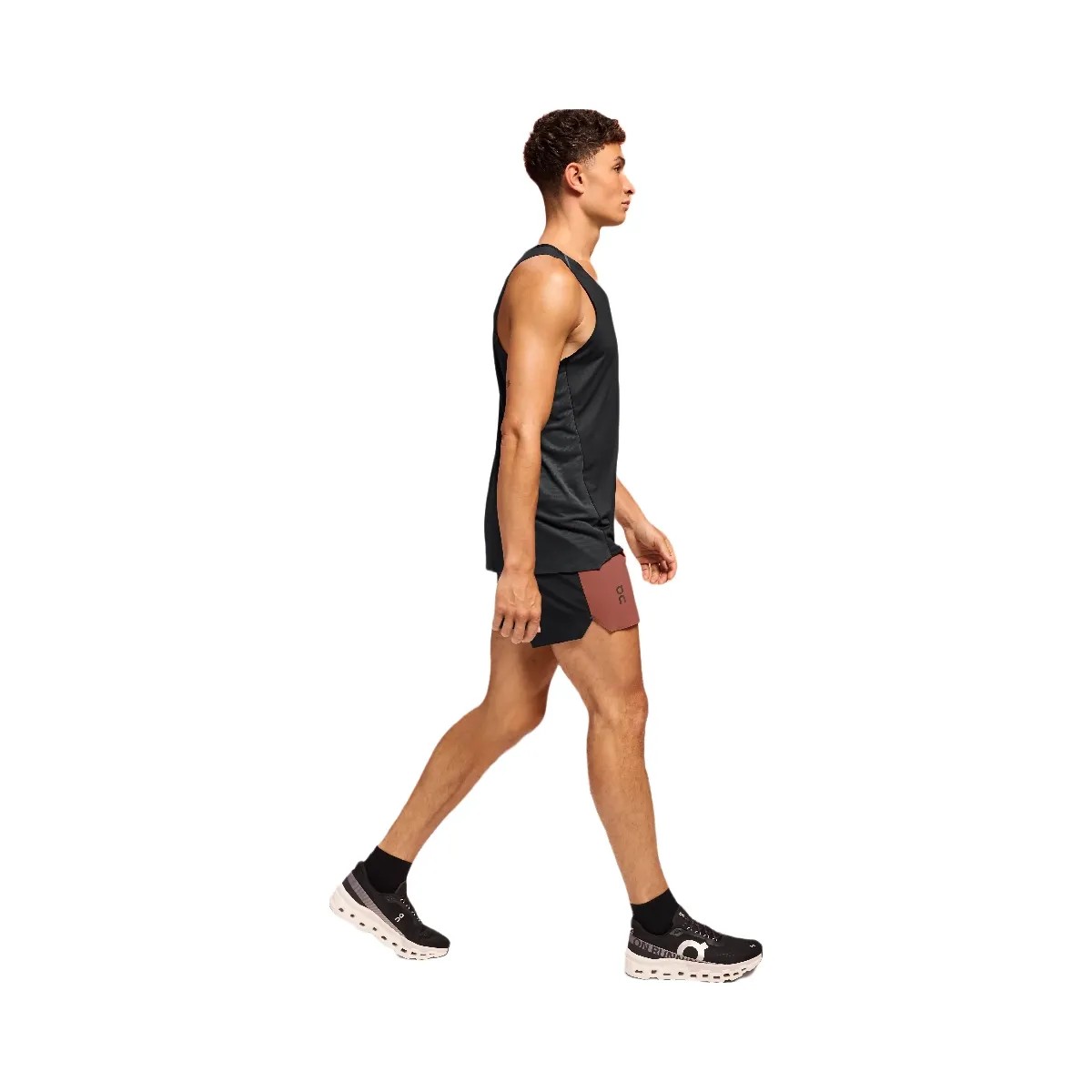 On 5" Lightweight Shorts Auburn | Black - HypeFly India View 2