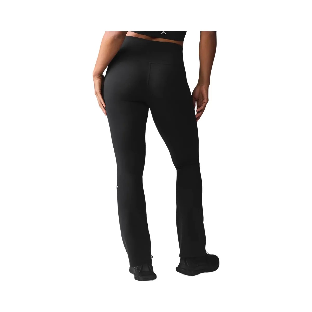 Alo Women's Airbrush High-Waist Bootcut Legging - Black - HypeFly India View 3