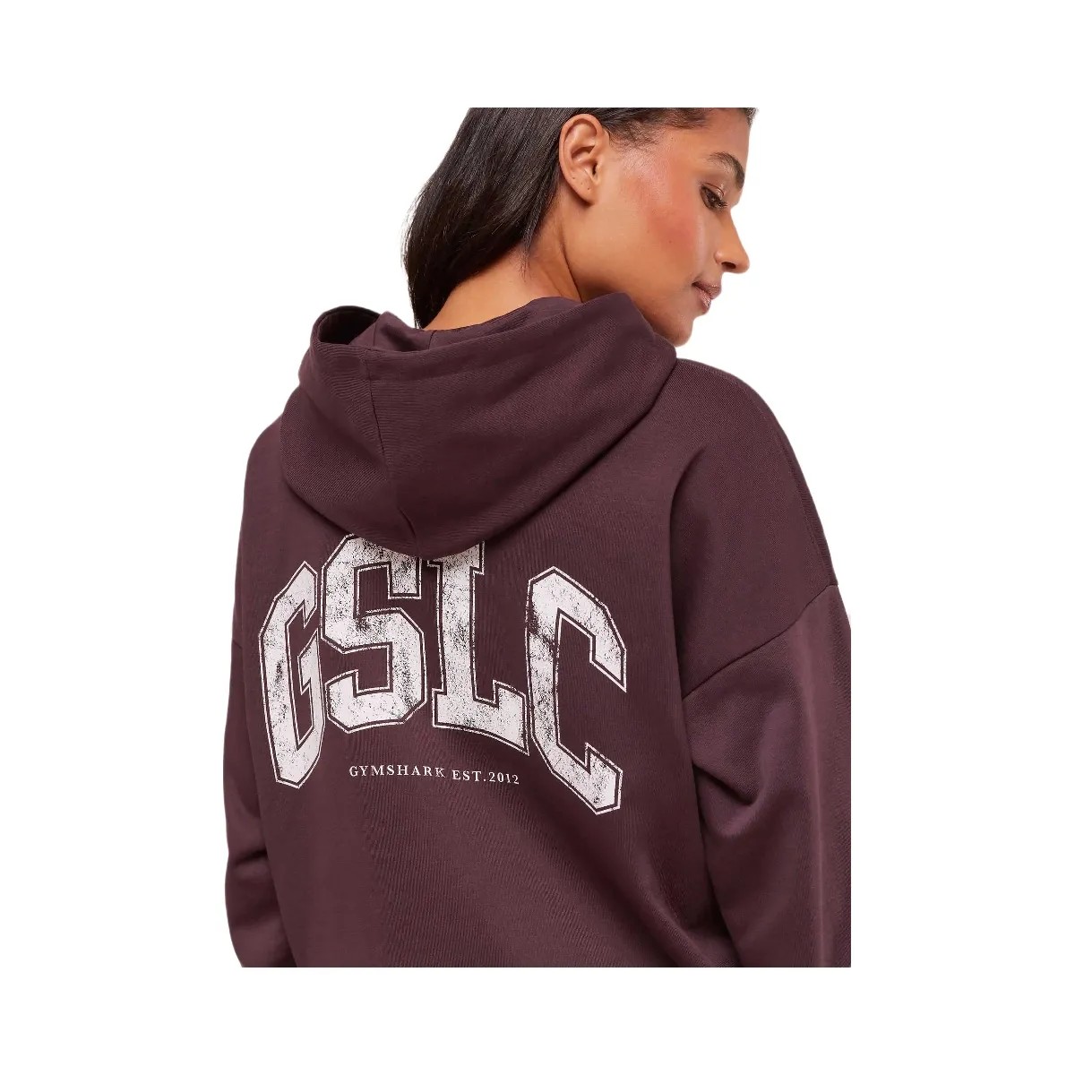 Gymshark GSLC Graphic Zip Up Hoodie - Cherry Purple - HypeFly India View 5
