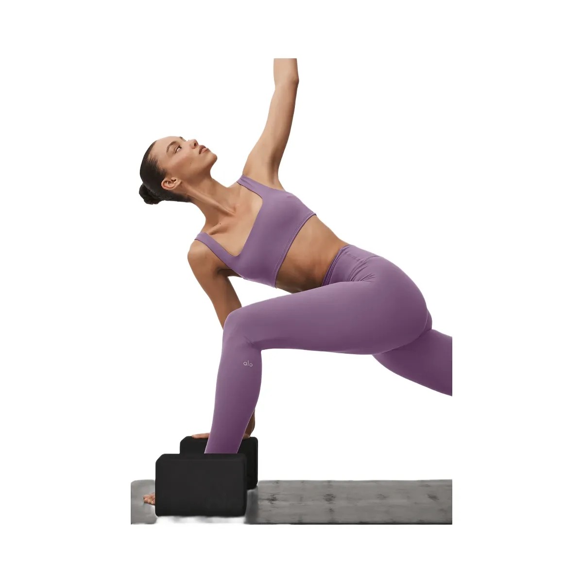 Alo Women's Softsculpt Precision Bra - Plum Kiss - HypeFly India View 3