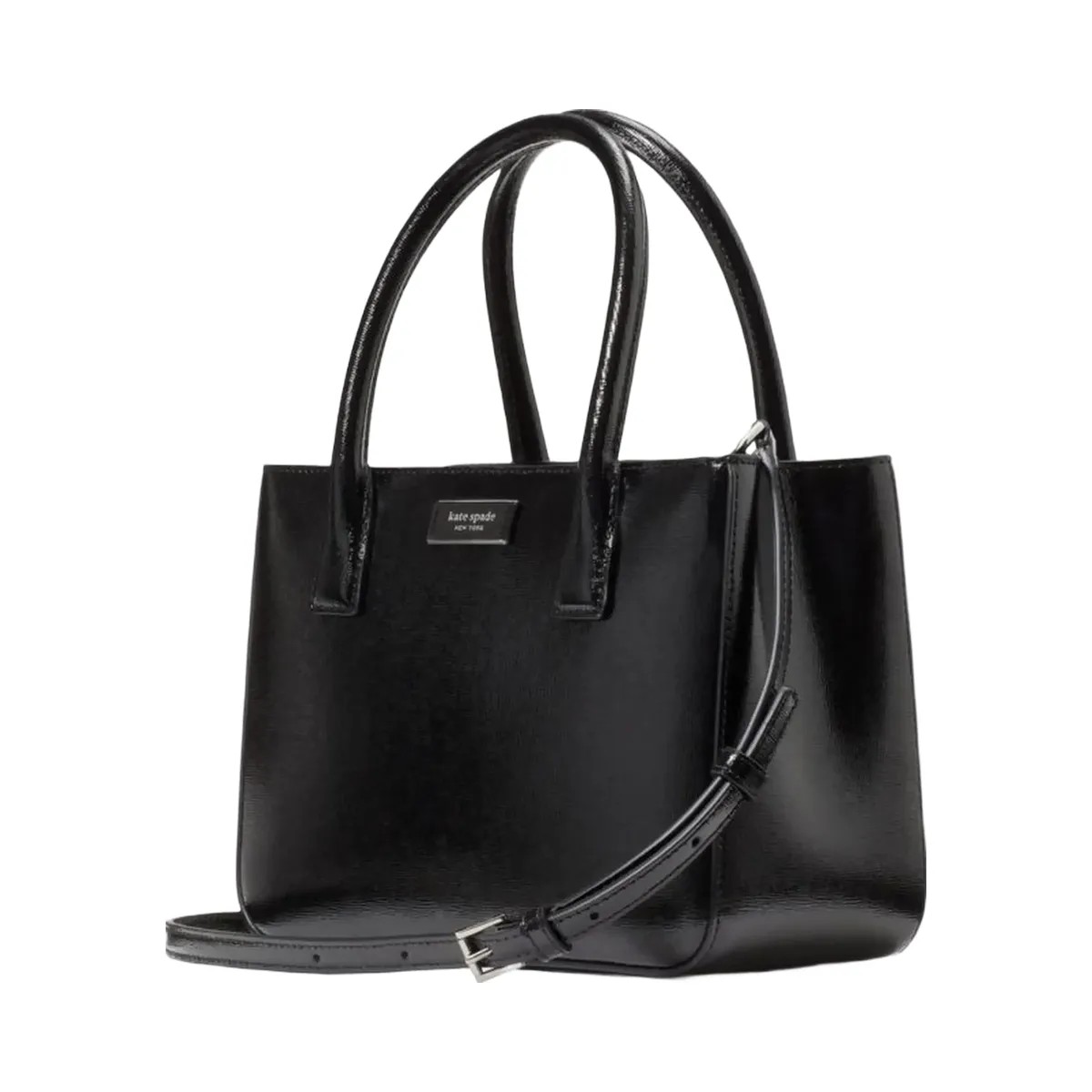 Kate Spade Sam Icon Square Tote Black - HypeFly India View 4