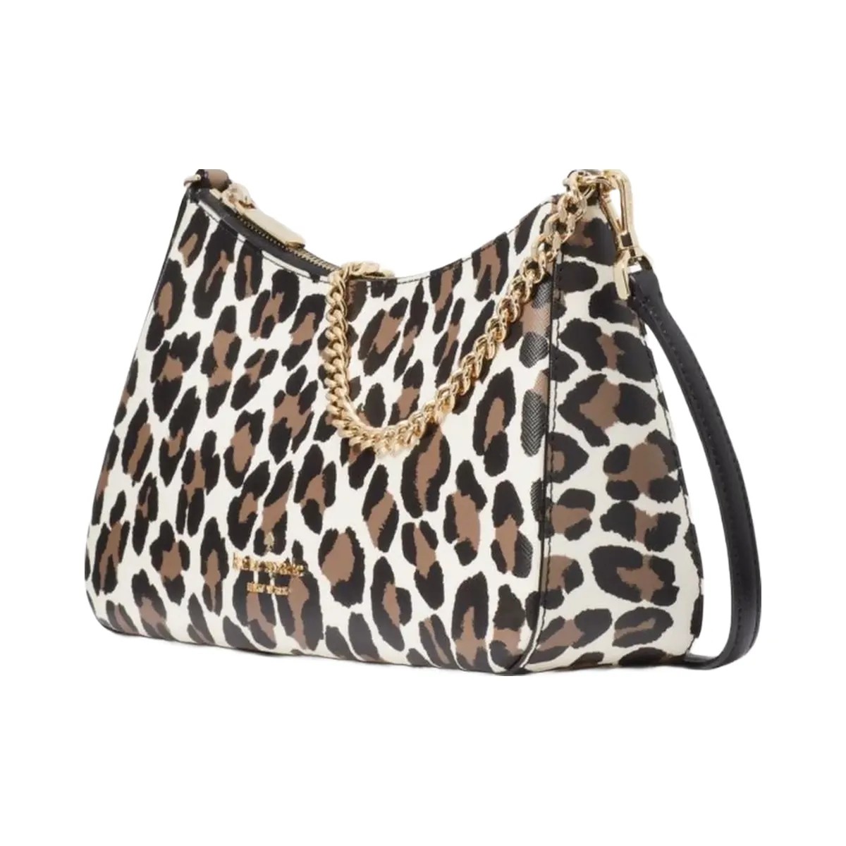 Kate Spade Margot Spotted Leopard Medium Convertible Crossbody Cream Multi - HypeFly India View 3
