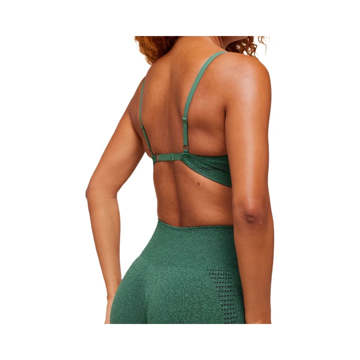 Gymshark Vital Sports Bra - GS Lift Green/ Marl - HypeFly India View 4