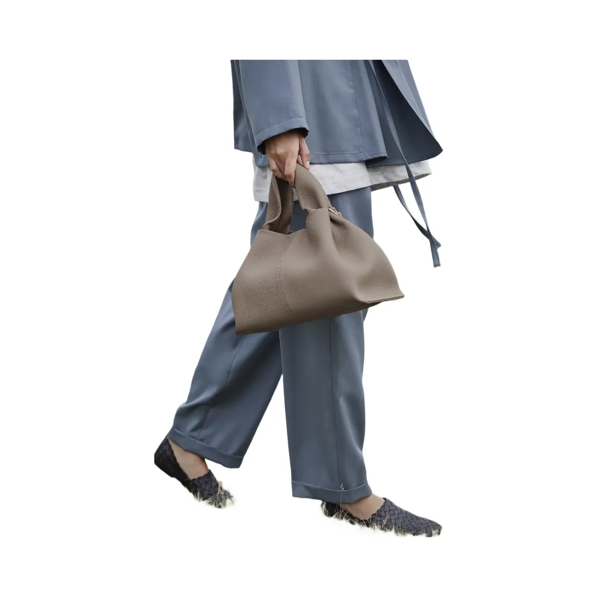 Polene Numero Neuf Textured Taupe - HypeFly India View 6