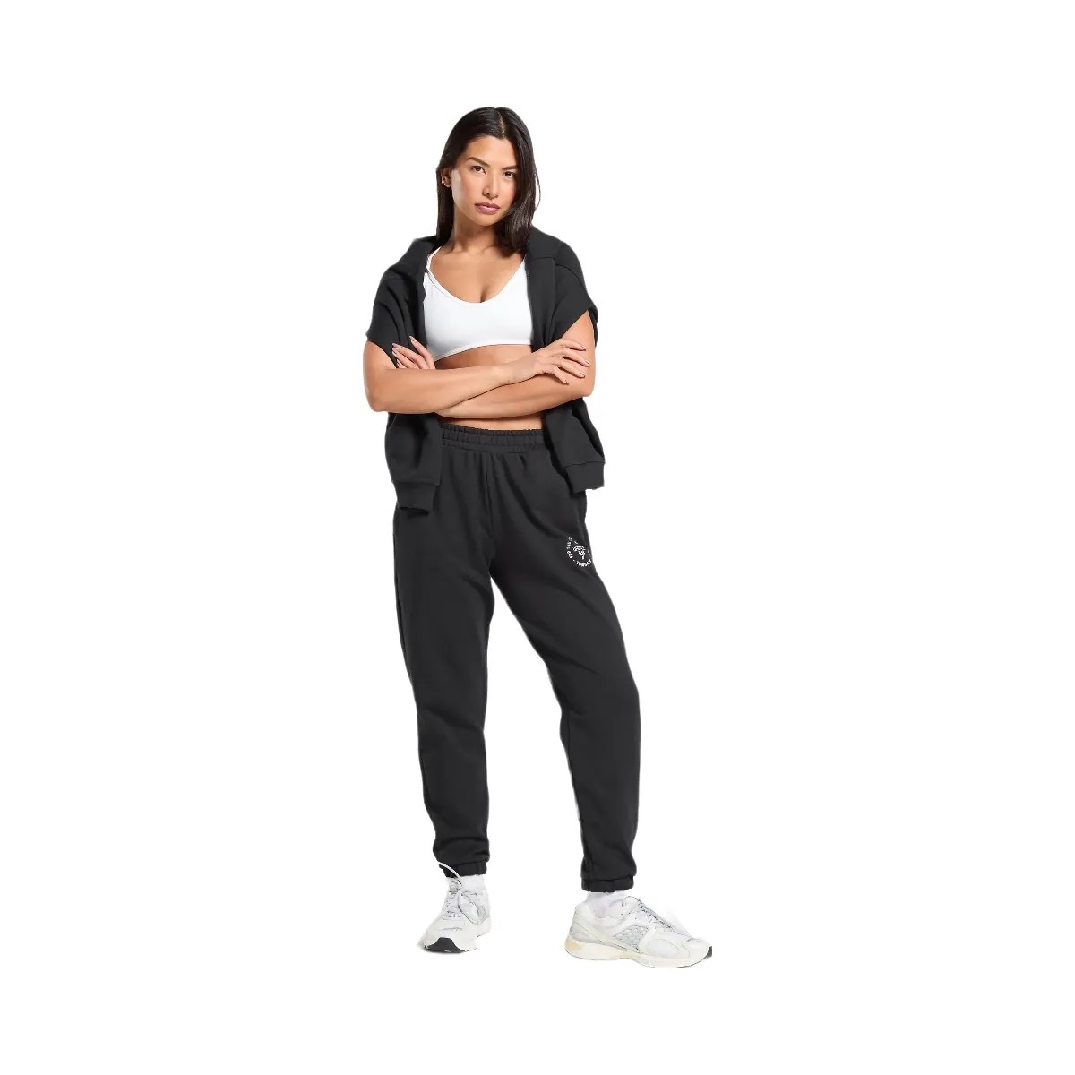 Gymshark Lifestyle Club Graphic Joggers - Black - HypeFly India View 4
