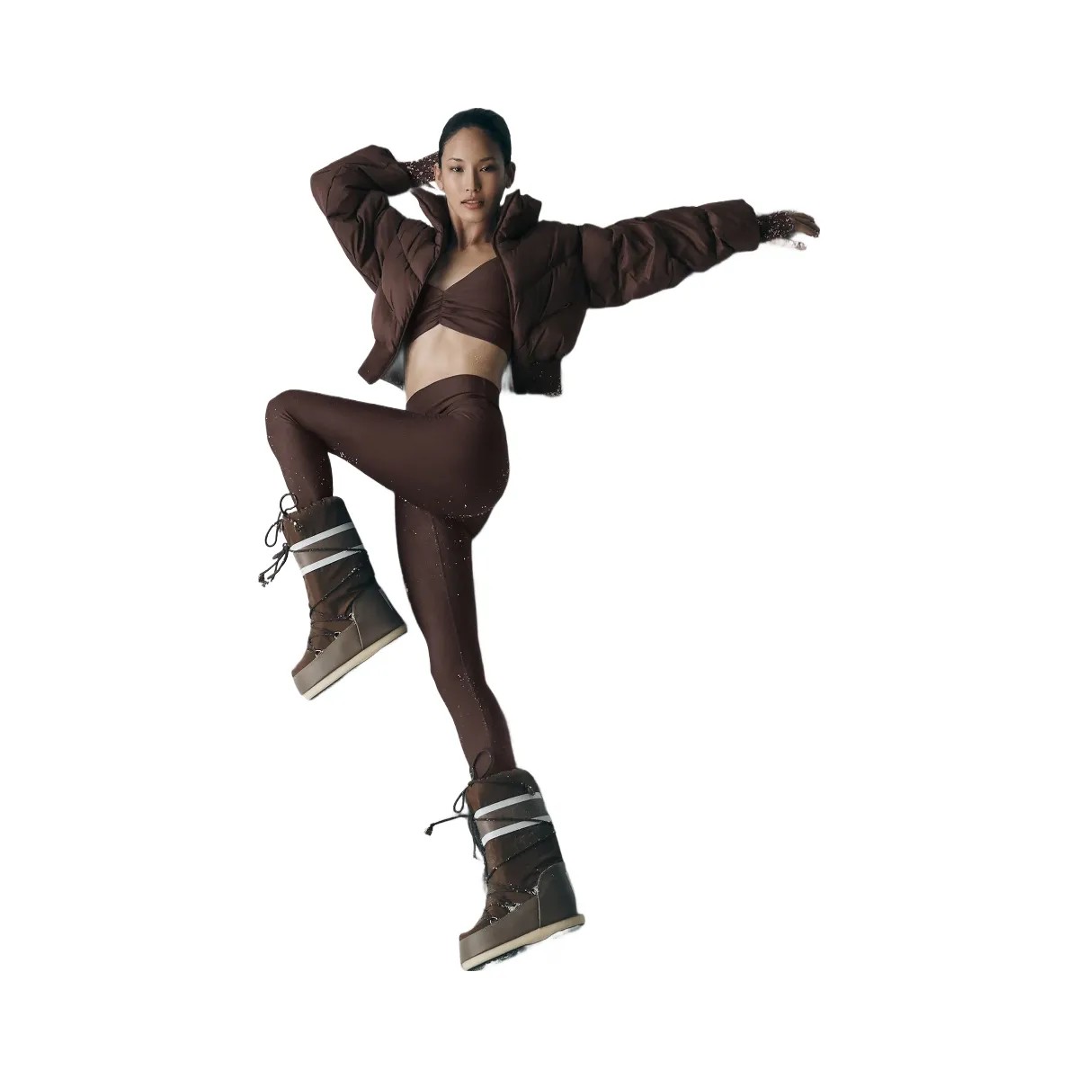 Alo Women's High-Waist Airlift Legging - Brownstone - HypeFly India View 5